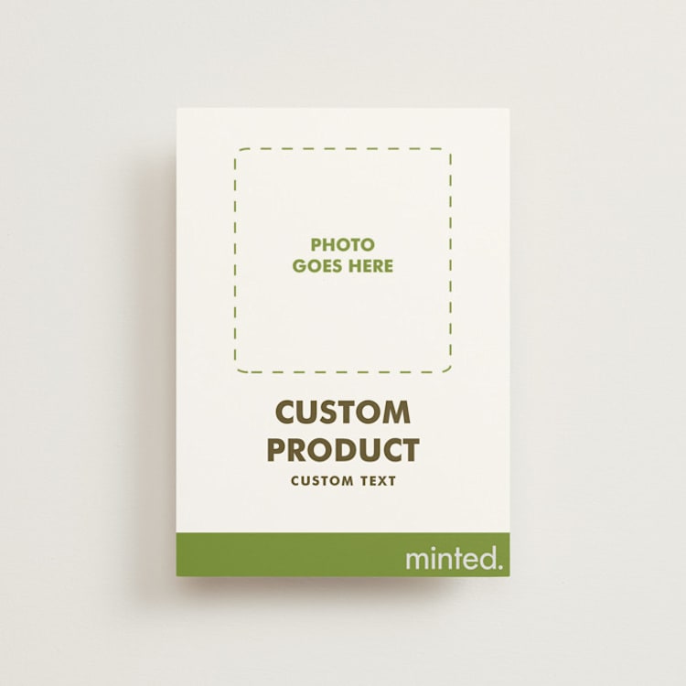 "Portrait Custom" - Save the Dates in Charcoal by Minted - Front