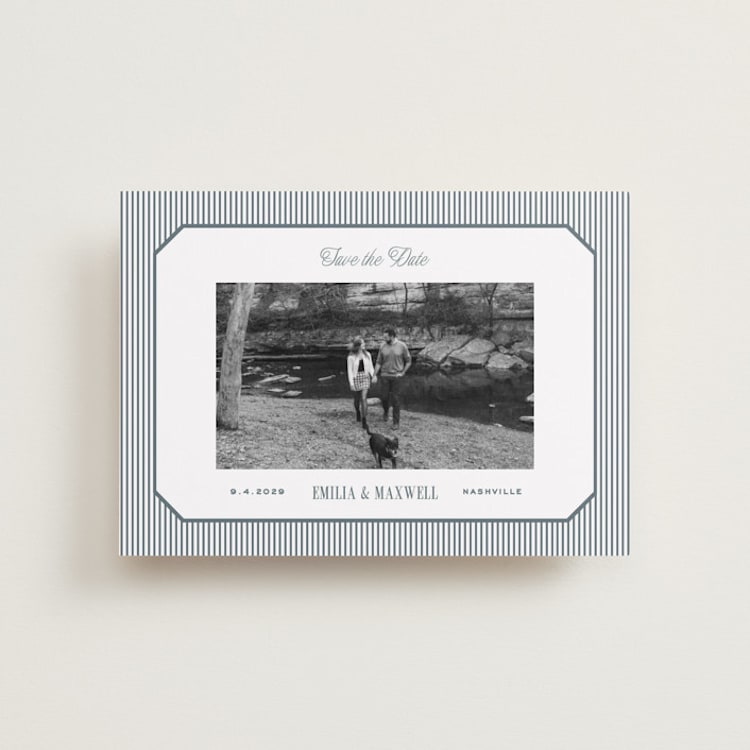 "Modern Stripes" - Save the Dates in Capri by Emily Betts - Front