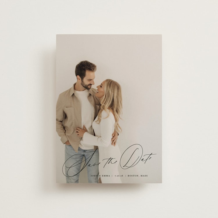 "symphony us" - Save the Dates in Inked by Design Lotus - Front