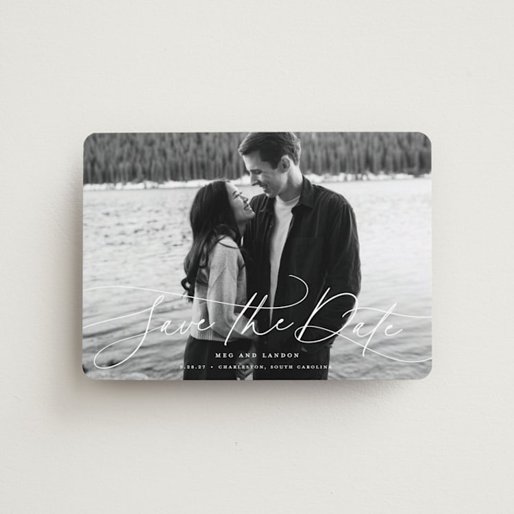 "Subtle Rise" - Save the Dates in Snowfall by Lauren Chism - Front