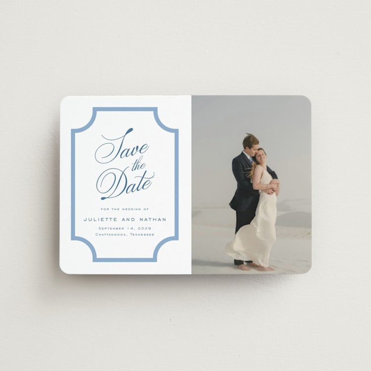"Marenza" - Save the Dates in Bluebell by Jessica Williams - Front