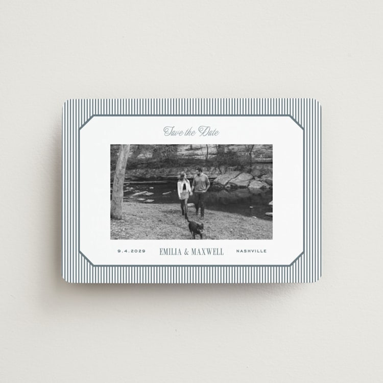 "Modern Stripes" - Save the Dates in Capri by Emily Betts - Front