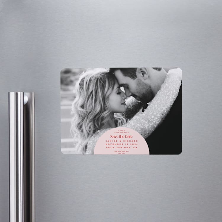 "News!" - Save the Dates in Strawberry by Claudia Orengo - Front