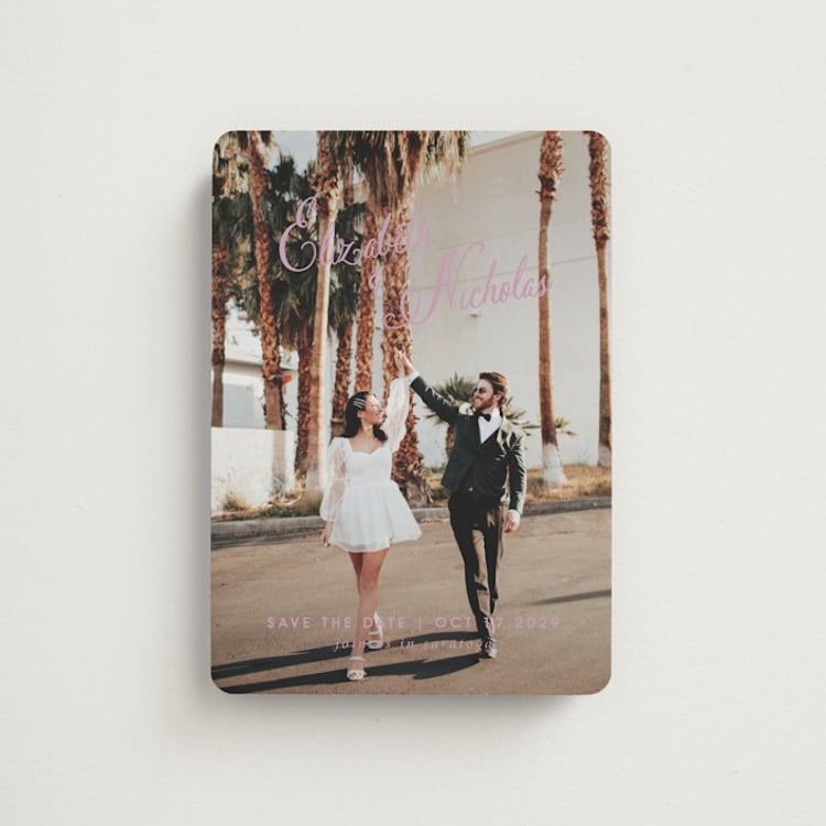 "Lavender Dreams" - Save the Dates in Lilac Dreams by Design Lotus - Front