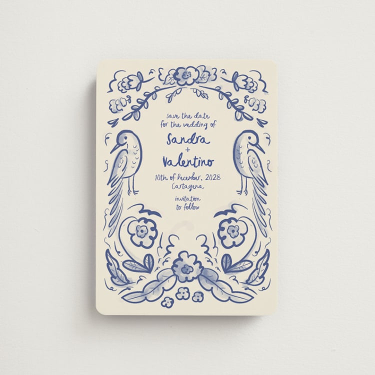 "Santa Catalina" - Save the Dates in Marseille Blue by Ani Somi - Front