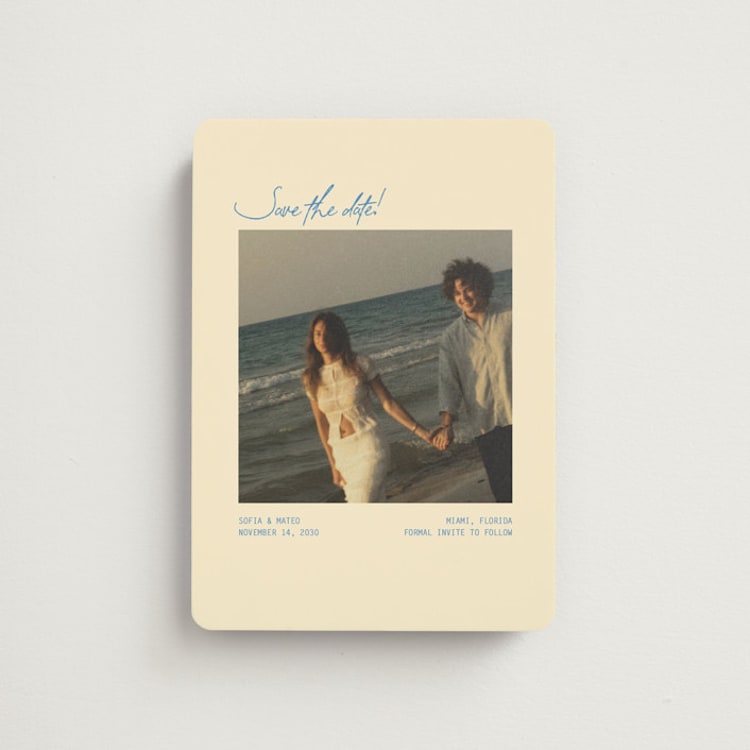 "The Summer We Said Yes" - Save the Dates in Beachy by Design Lotus - Front