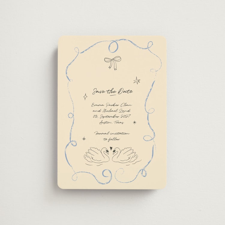 "The Swan" - Save the Dates in Dream by Helena Vitto - Front