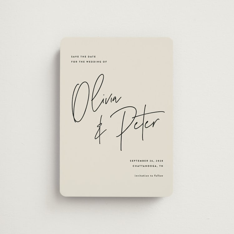 "Signed" - Save the Dates in Champagne by JoAnn Jinks - Front