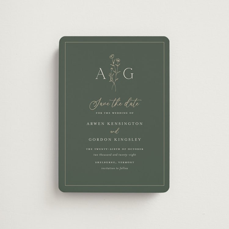 "Kouignette" - Save the Dates in Juniper by chocomocacino - Front