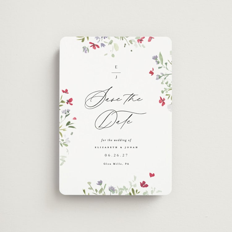 "Brynn" - Save the Dates in Cloud by Everett Paper Goods - Front
