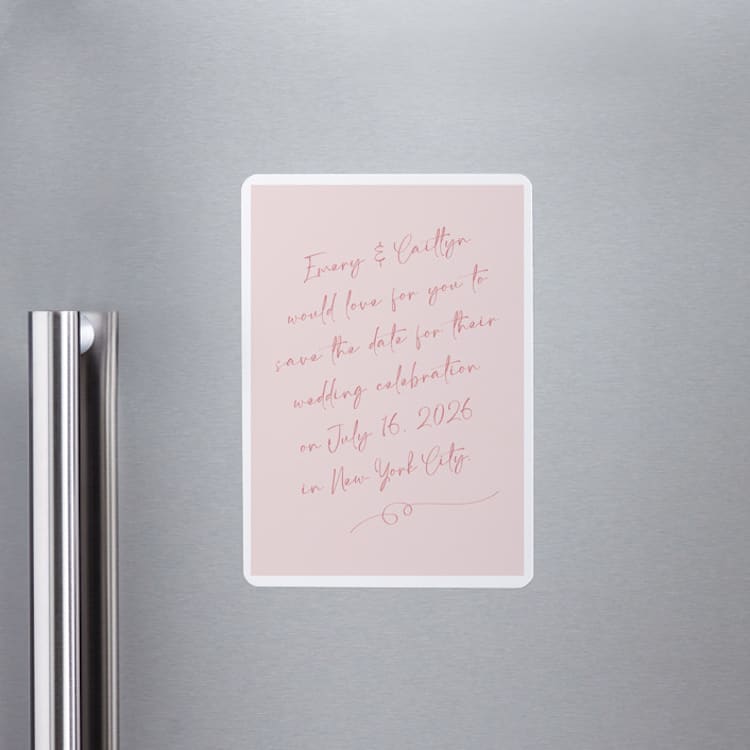 "Ink scribble" - Save the Dates in Rosebud by Adelyn T. - Front