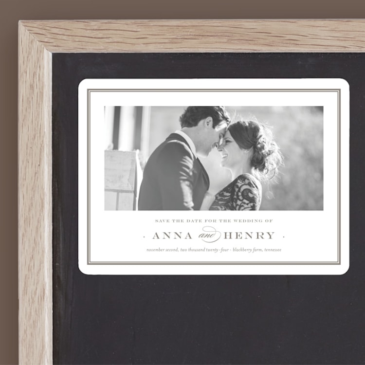 "Field" - Save the Dates in Umber by Megan Davis - Front