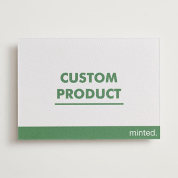 "Landscape Custom" - Secret Menu Menus and Programs in Charcoal by Minted Custom - Front
