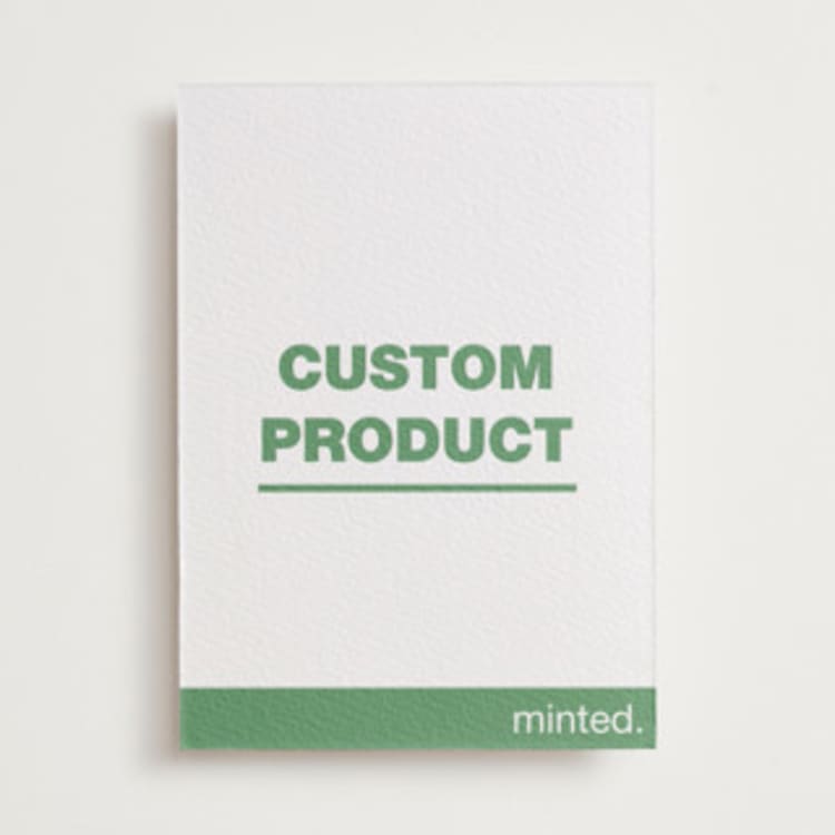 "Landscape Custom" - Secret Menu Menus and Programs in Charcoal by Minted Custom - Front