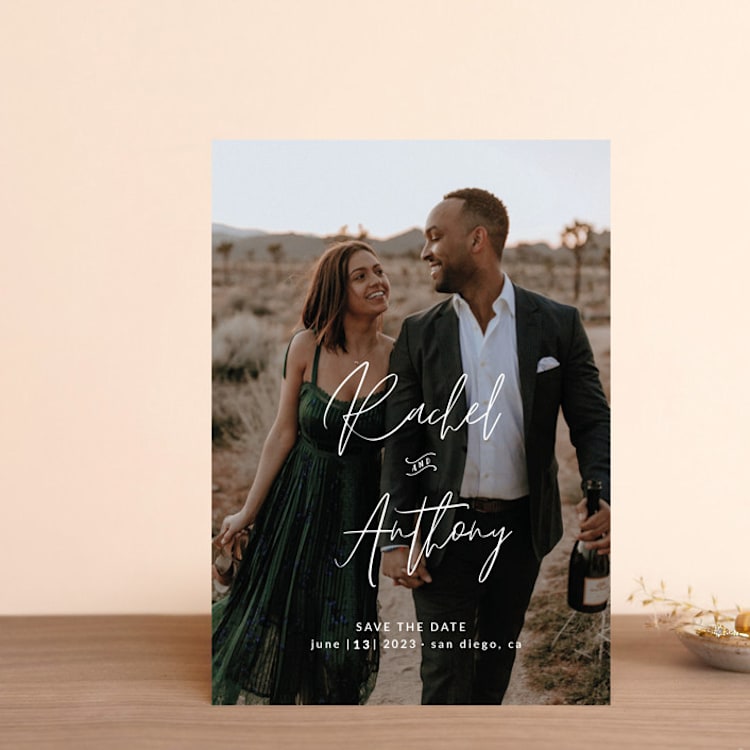 "Growing Love" - Save the Dates in Dahlia by Alice Carmen - Front