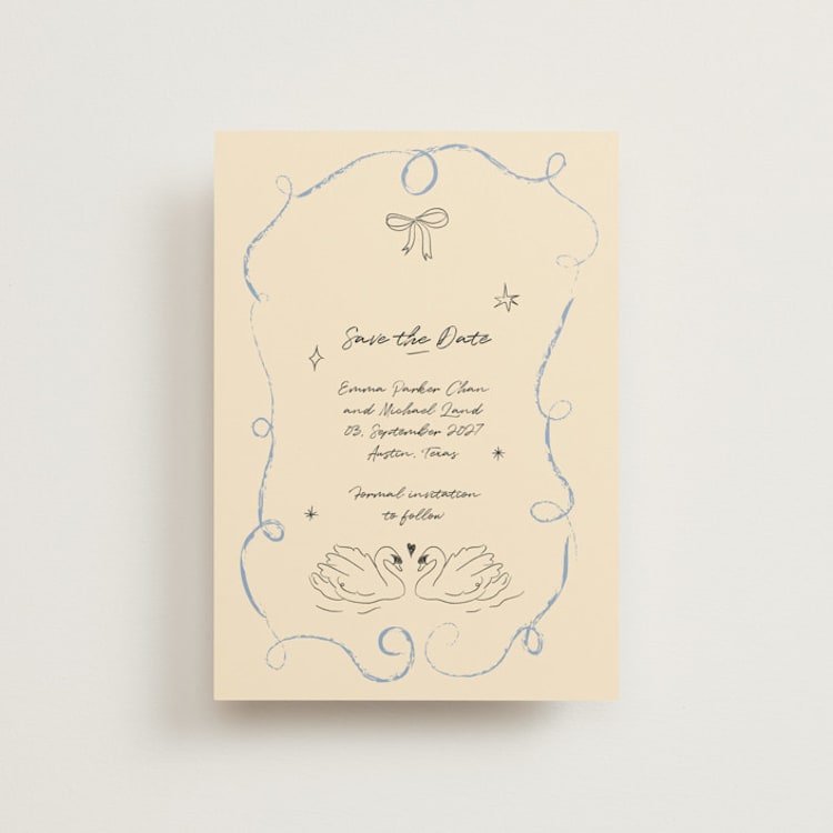 "The Swan" - Save the Dates in Dream by Helena Vitto - Front
