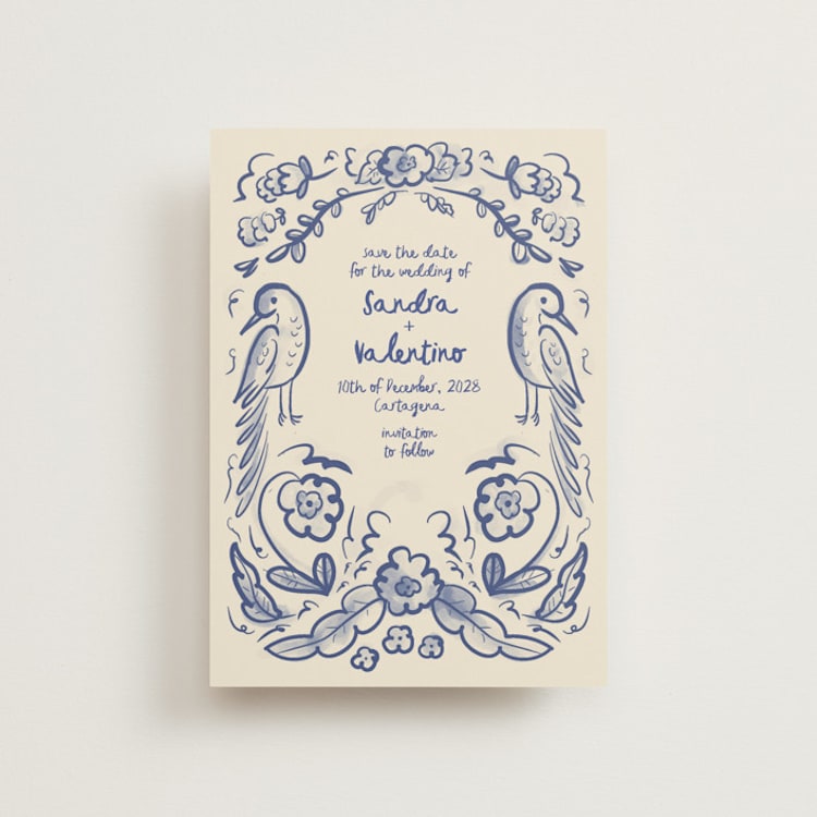 "Santa Catalina" - Save the Dates in Marseille Blue by Ani Somi - Front