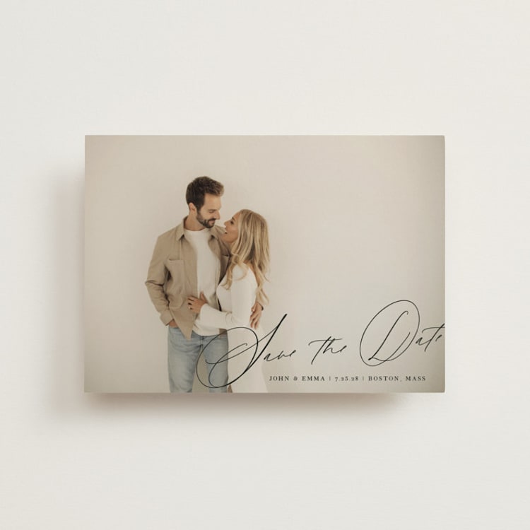 "symphony us" - Save the Dates in Inked by Design Lotus - Front