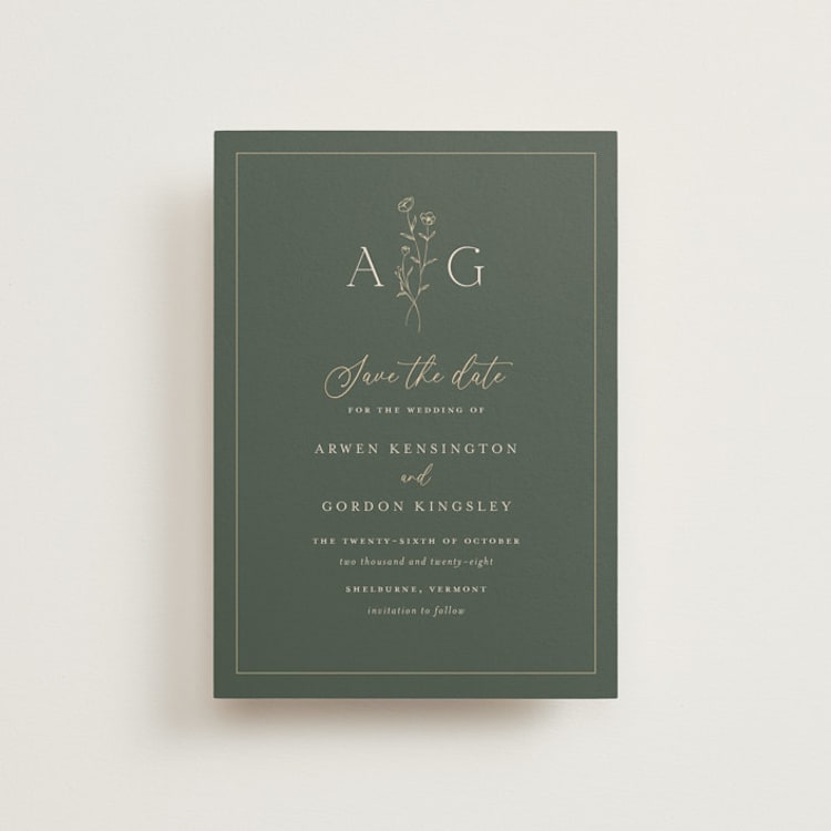 "Kouignette" - Save the Dates in Juniper by chocomocacino - Front