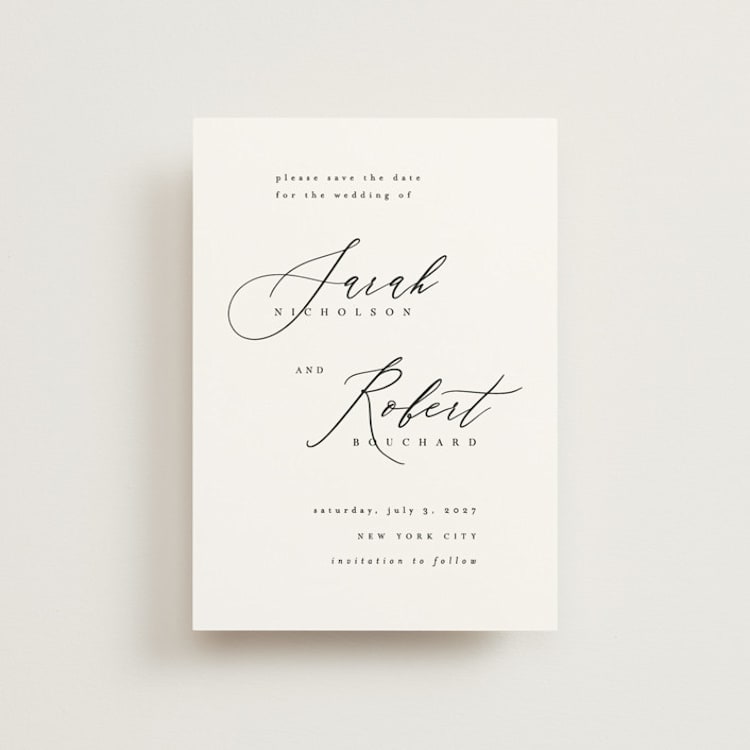 "Corison" - Save the Dates in Classic by Kelly Schmidt - Front