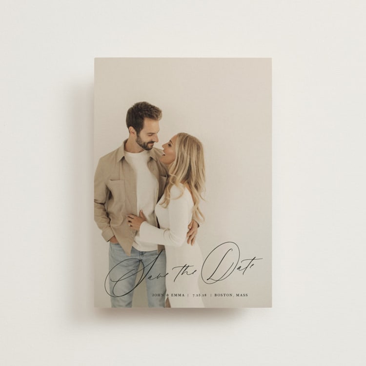 "symphony us" - Save the Dates in Inked by Design Lotus - Front