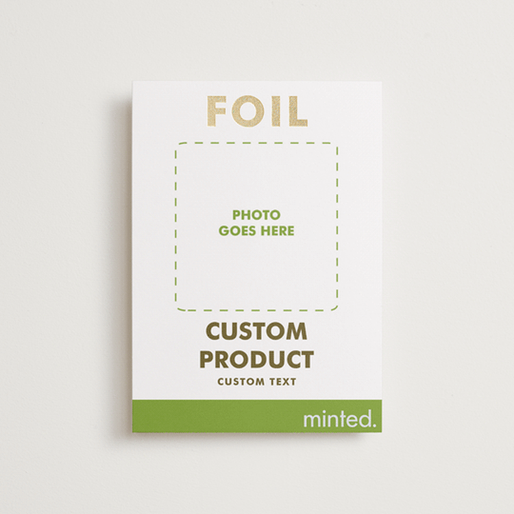 "Portrait Custom" - Save the Dates in Golden by Minted - Front