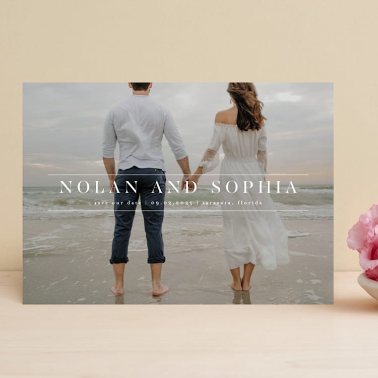 "Save_Our_Date-Modern" - Save the Dates in Pearl by Adam K - Front