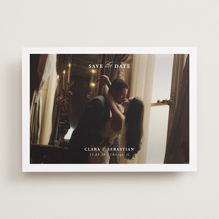 "Simple Amore" - Save the Dates in Snow by Lucrecia Caporale - Front