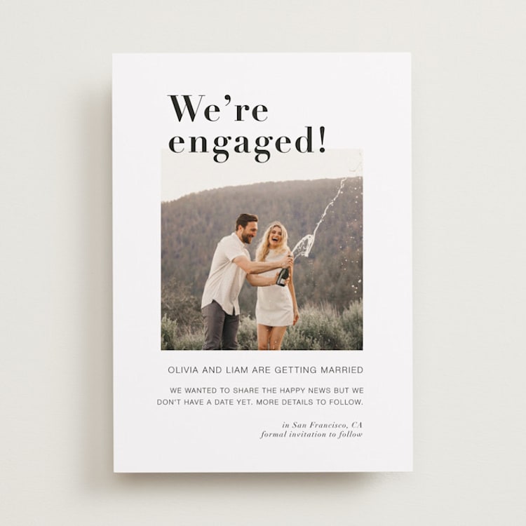 "It's a Date!" - Save the Dates in Onyx by Joyce Pinheiro - Front