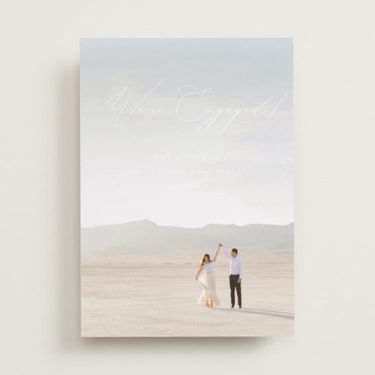 "Enchantment" - Save the Dates in Snow by Snow and Ivy - Front