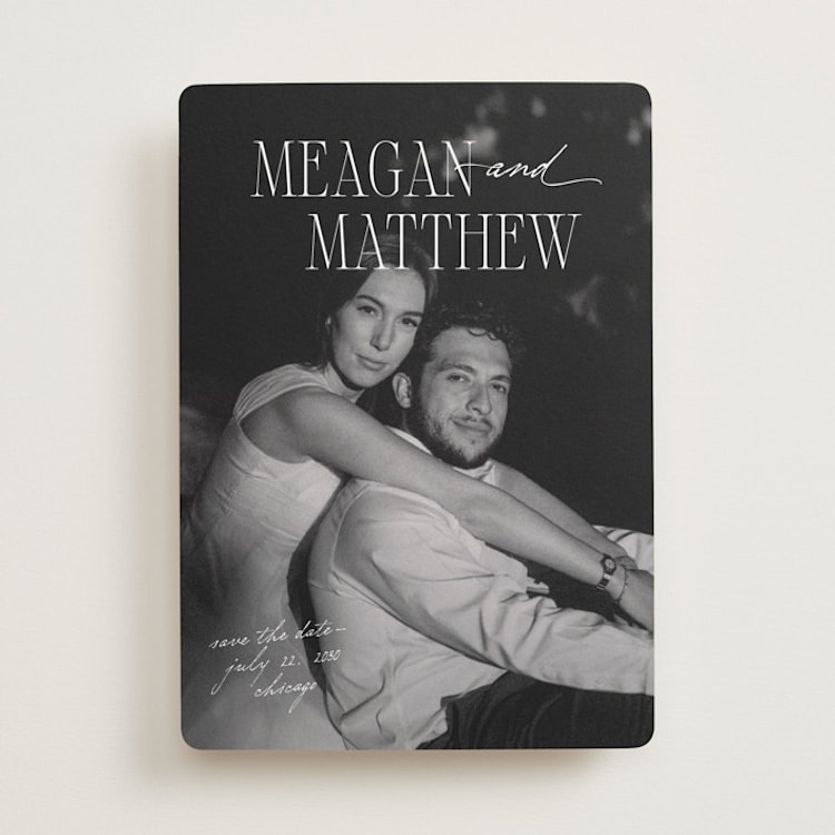 "Cover Shot" - Save the Dates in Pearl by Mellary Bitner - Front