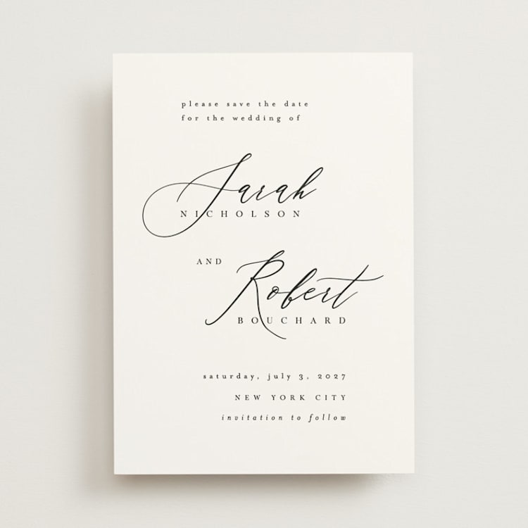 "Corison" - Save the Dates in Classic by Kelly Schmidt - Front