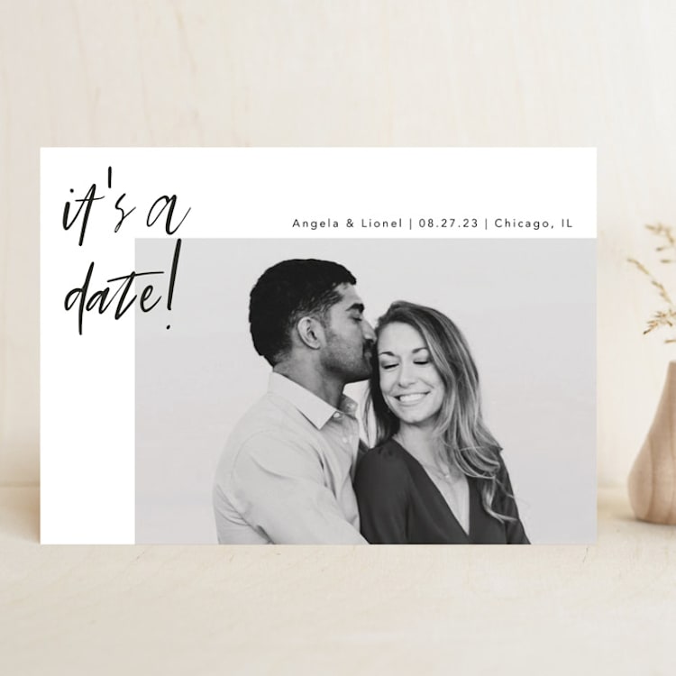 "A Date" - Save the Dates in Ink by lulu and isabelle - Front