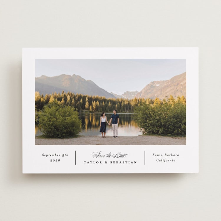 "Simple Columns" - Save the Dates in Alabaster by Erica Krystek - Front