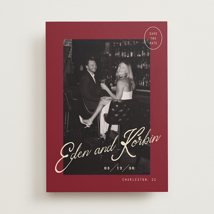 "Cocktail Hour" - Save the Dates in Campari by Susan Zinader - Front