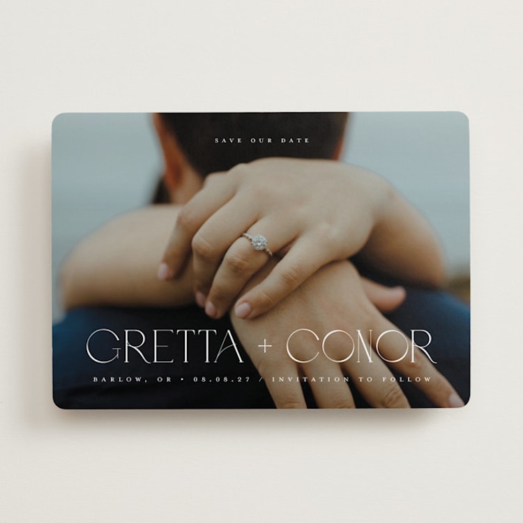 "Diamond" - Save the Dates in Lily by Darryl Don Doctor - Front