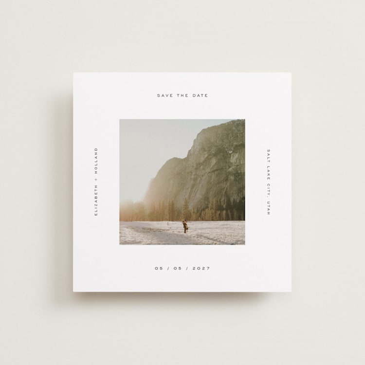 "Pure Love" - Save the Dates in Wave by Yuliya Evseeva - Front