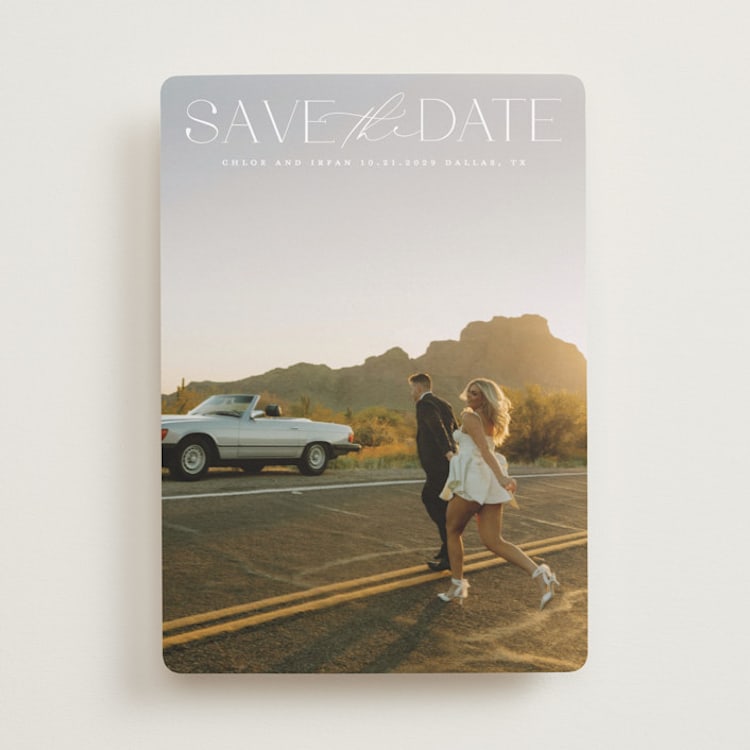 "prose" - Save the Dates in Ivory by Maja Cunningham - Front