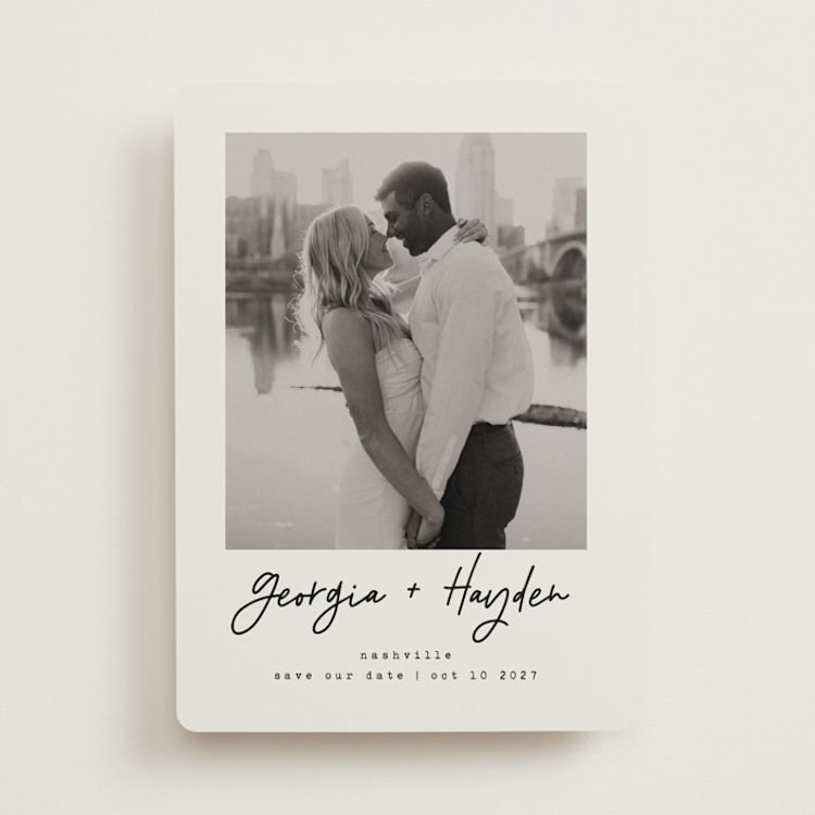 "Nashville" - Save the Dates in Ivory by Susan Brown - Front