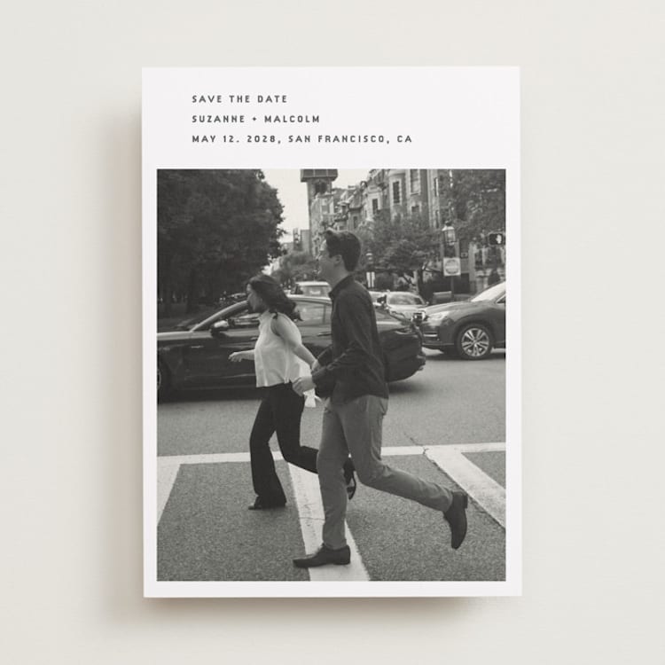 "simple" - Save the Dates in Fog by Sumak Studio - Front