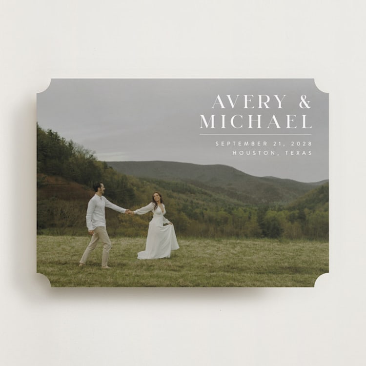 "Hold Tight" - Save the Dates in Ivory by Juneau Designs - Front