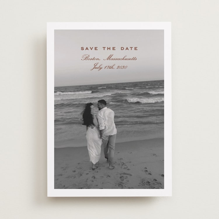 "flatkaka" - Save the Dates in Pecan by chocomocacino - Front