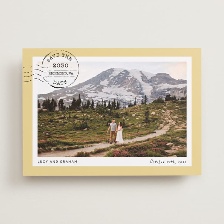 "Stamped" - Save the Dates in Sunshine by Maja Cunningham - Front