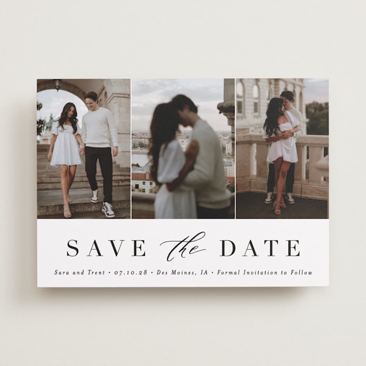 "Minimal Elegance" - Save the Dates in Eclipse by Andrea Cernin - Front