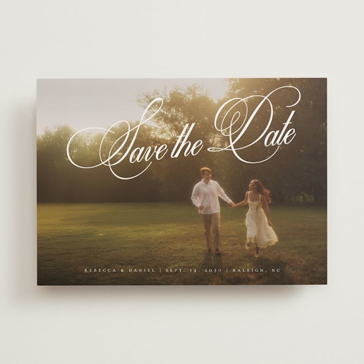"Vintage Elegant" - Save the Dates in Porcelain by Orasie - Front