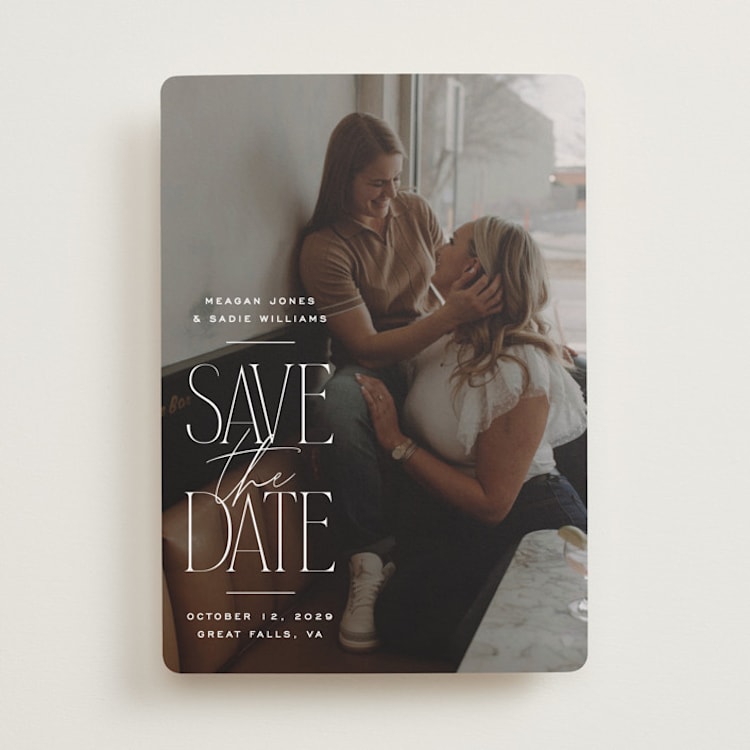 "Monument" - Save the Dates in Cotton by Owl and Toad - Front