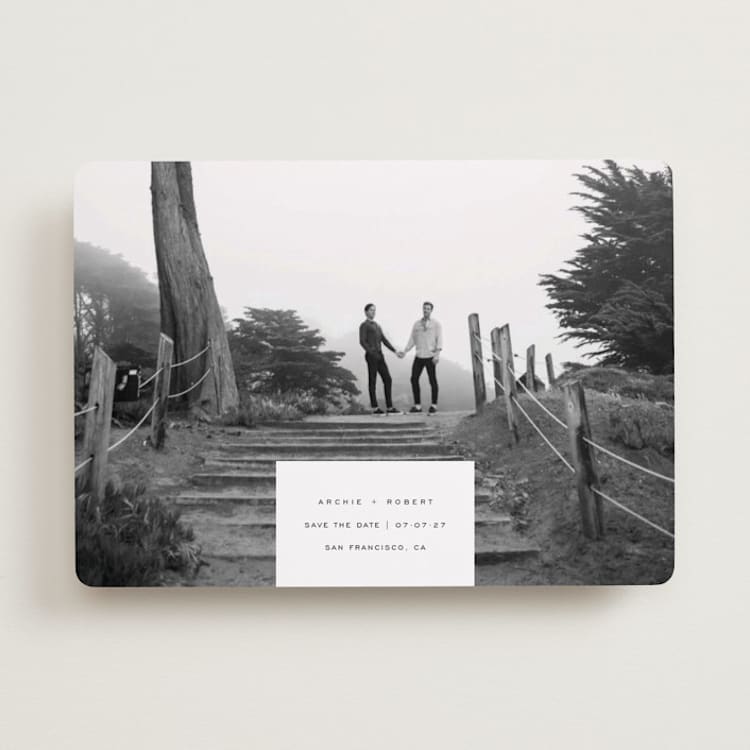 "True Love" - Save the Dates in Wave by Yuliya Evseeva - Front
