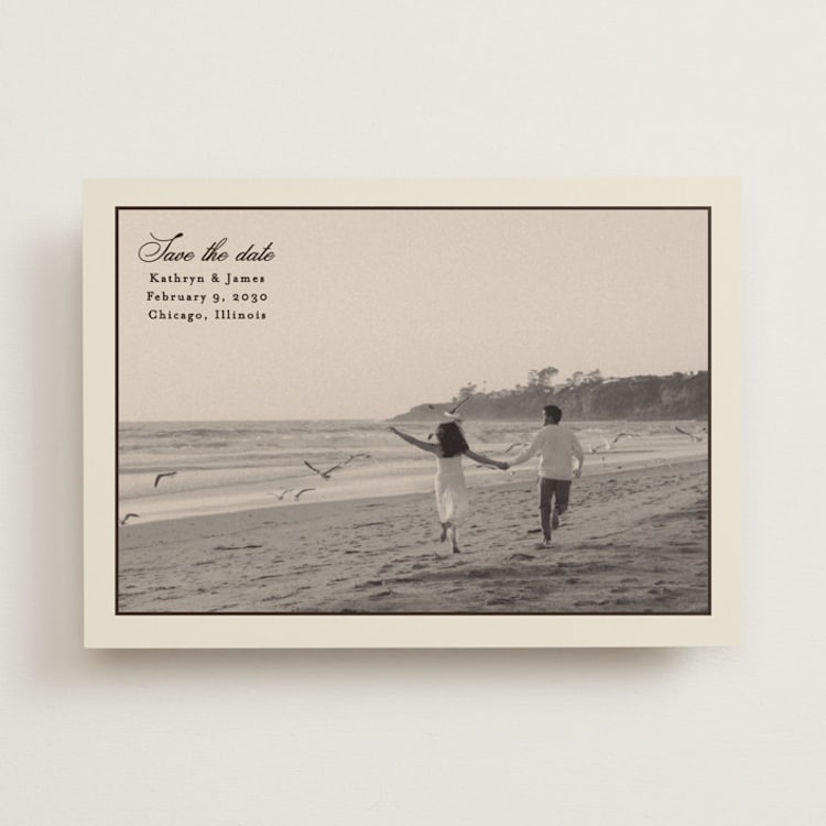 "kathryn" - Save the Dates in Chocolate by Ellen Schlegelmilch - Front