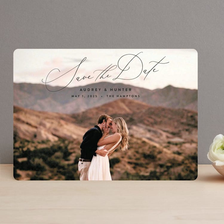 "Smitten" - Save the Dates in Ebony by Nicoletta Savod - Front