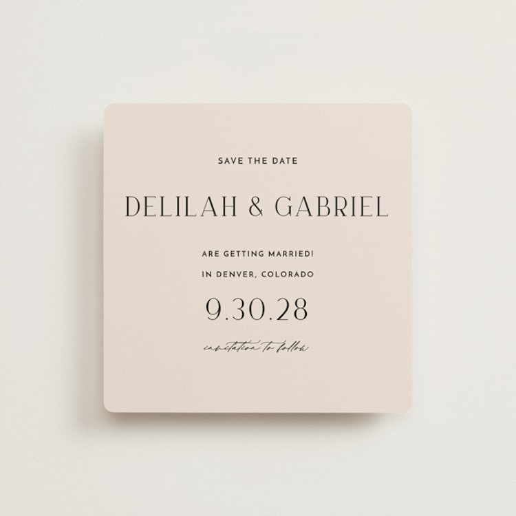 "Trendsetter" - Save the Dates in Pearl by Vanessa Doyle - Front